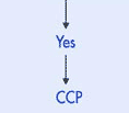 arrow from question 3 to Yes to CCP